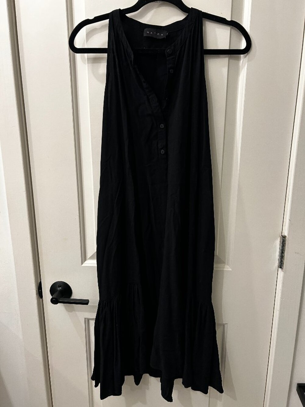 Hatch maternity and nursing black dress